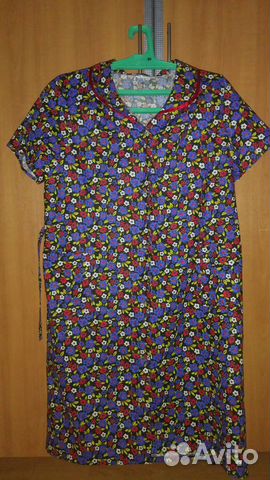 Халат домашний с коротким рукавом