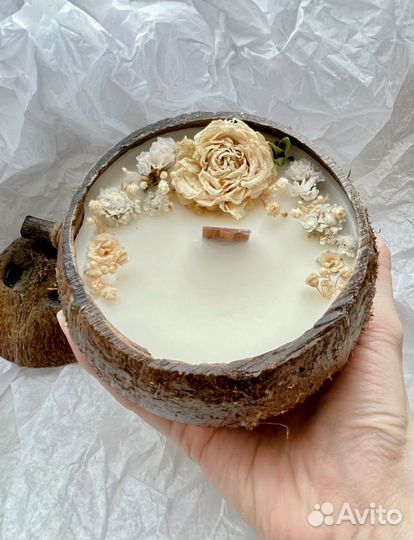 Свеча в кокосовом бочонке