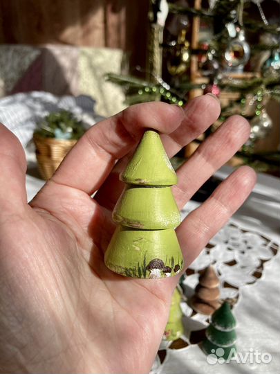 Деревянные игрушки,елочные игрушки,елочки,декор