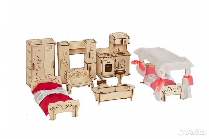 Мебель для кукольного домика большого