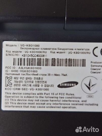 Клавиатура беспроводная Samsung VG-KBD1000