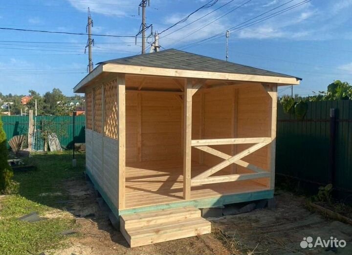 Деревянные беседки