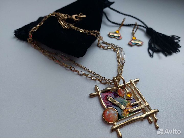 Подвеска и серьги