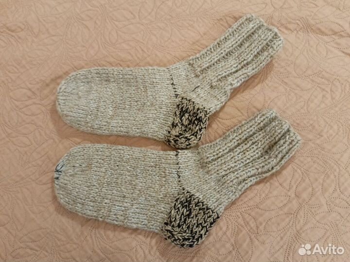 Носки шерстяные вязаные 38-40 разм