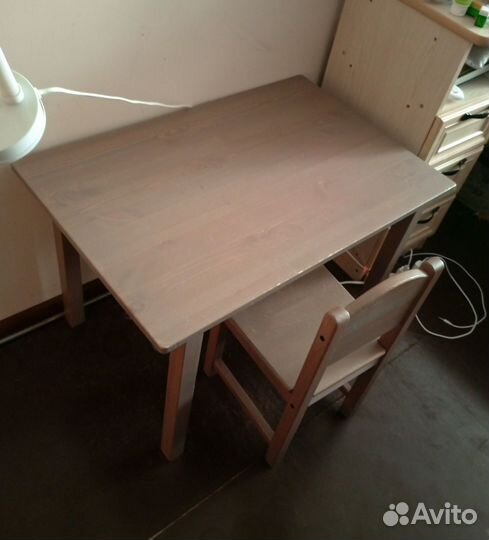 Стол и стул детский, IKEA sundvik
