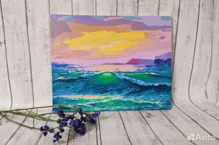 Картина Море на Закате для Интерьера по номерам