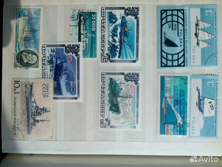 Марки коллекция Корабли