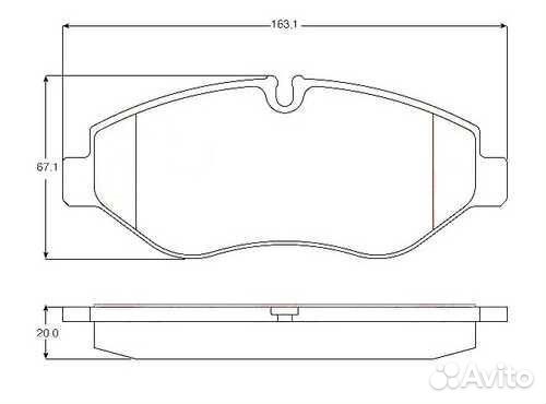 Bapco BP0377 Колодки тормозные iveco daily III IV/daily V VI перед