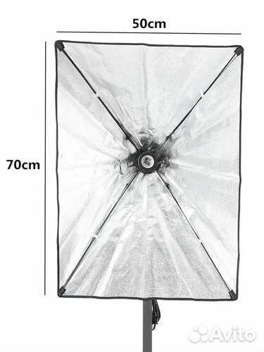 Софтбокс 50х70 со штативом усиленным, лампой