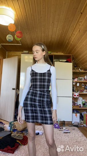 Платье+джинсовый комбинезон+блузка