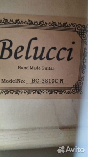 Акустическая гитара Belucci BC-3810C N