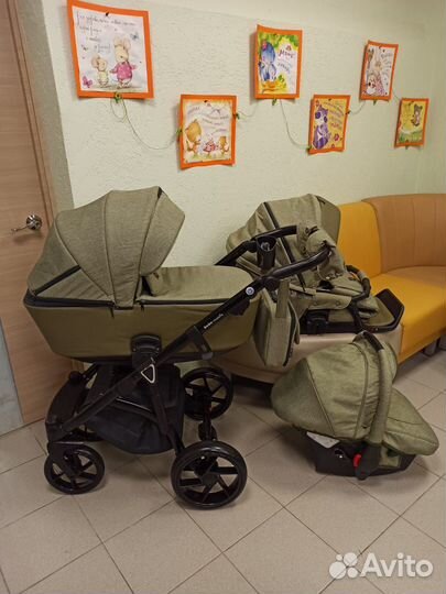 Новинка коляска Bebe mobile Bolonia 3 в 1