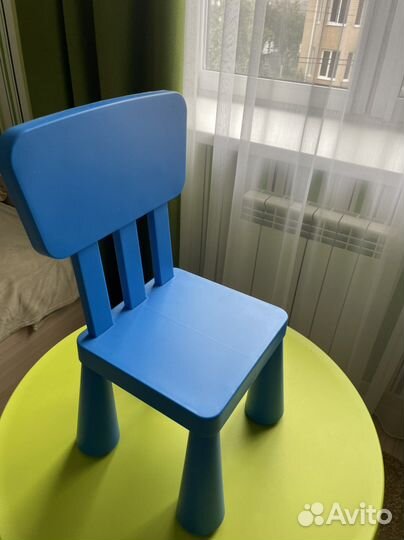 Детский стол и стул IKEA маммут