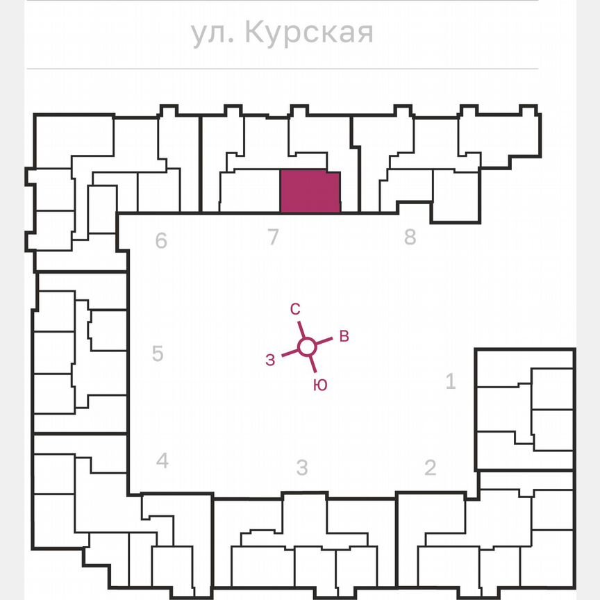 2-к. квартира, 58,9 м², 6/10 эт.