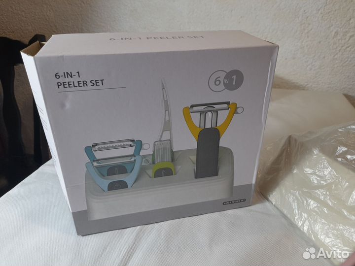 Овощечистка, набор из 6 ножей