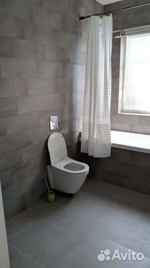 Штанга для шторки в ванную с кольцами