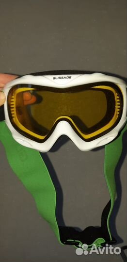 Шлем горнолыжный с очками, комплект, в отличном С