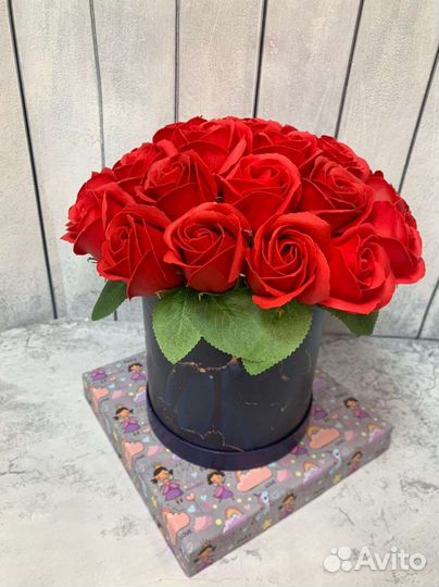 Букет из мыльных роз