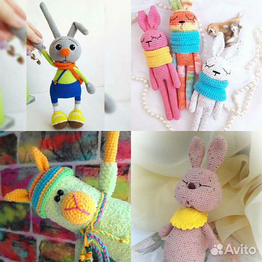 Вязаные игрушки ручной работы для малышей