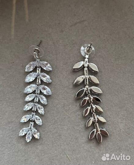 Серьги веточки Swarovski