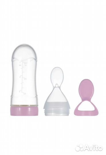 Бутылочка-ложка силиконовая для прикорма