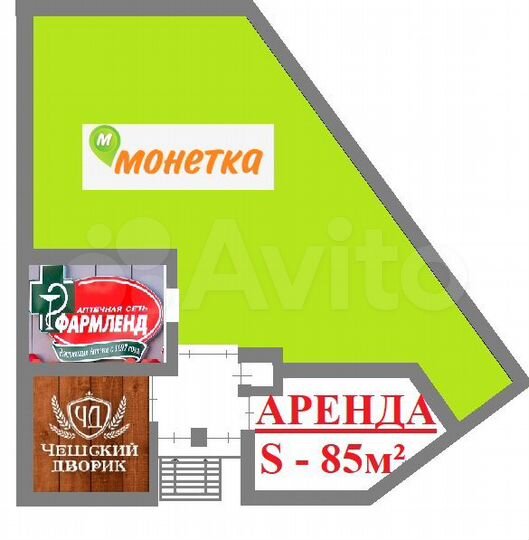 Свободного назначения, 85 м²