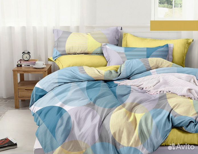 Постельное белье 2спальный с евро простыней