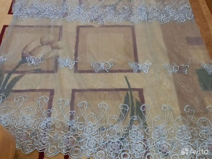 Тюль на шторной ленте