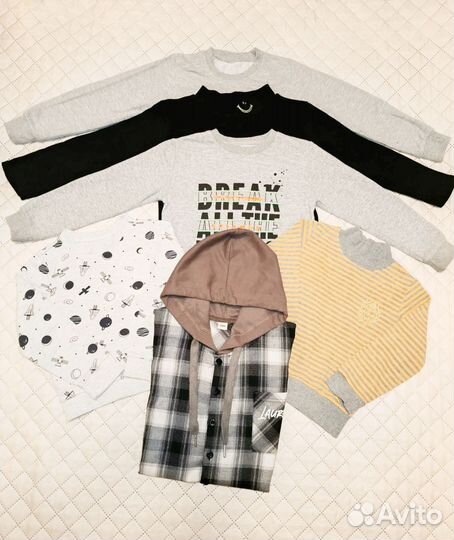 Вещи пакетом на мальчика 110 116