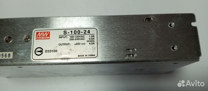 Блок питания 24v 100V-240V 4.5A