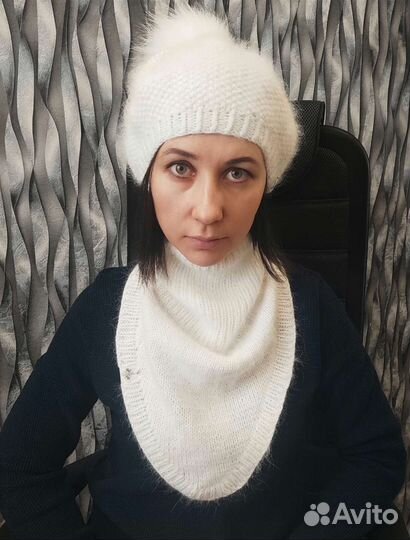 Берет женский из пуха норки