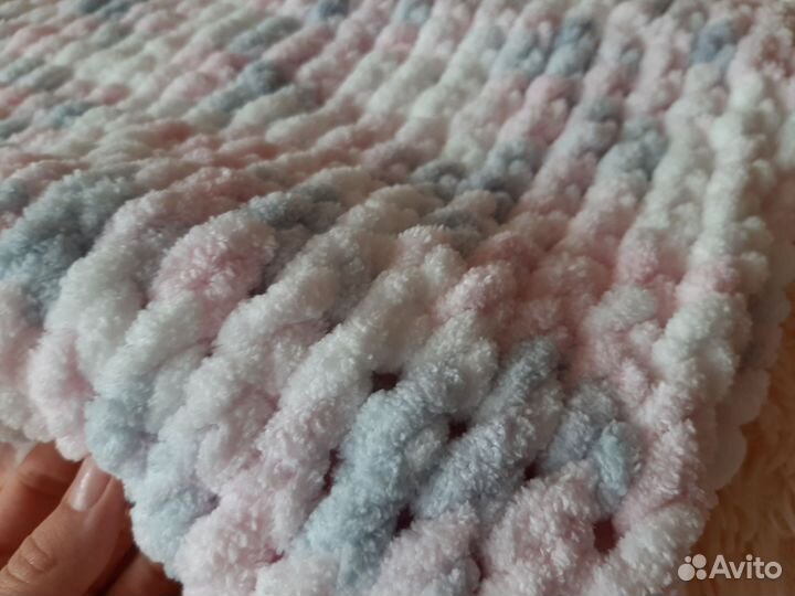 Плед детский вязаный