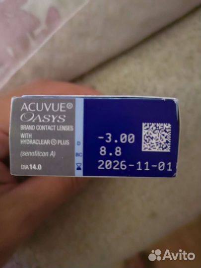 Линзы контактные acuvue oasys двухнедельные