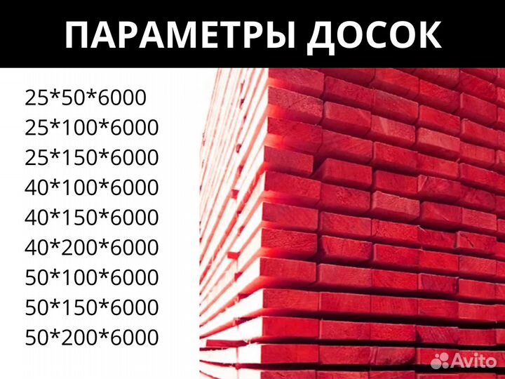 Доска антисептированная 25*50*6000