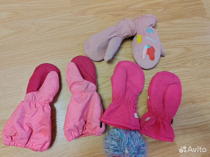 Шапка варежки