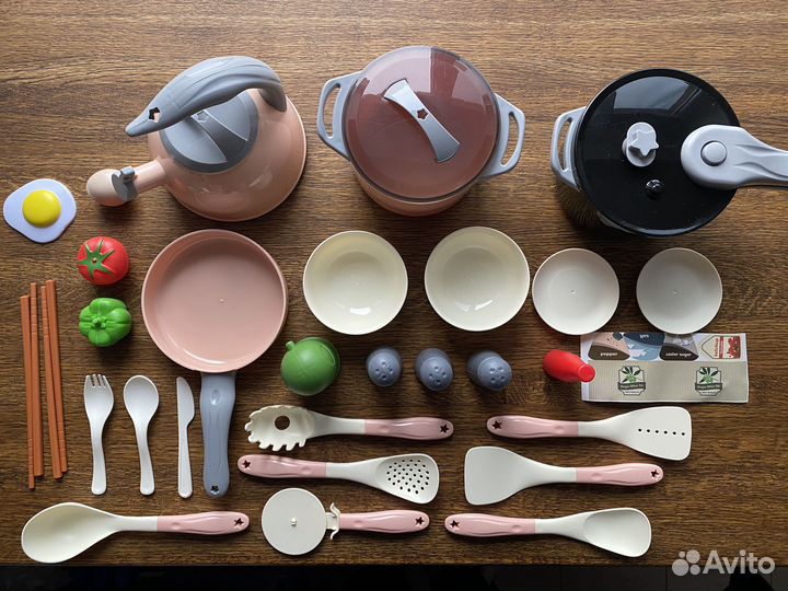Детская посуда для кухни (32 предмета)