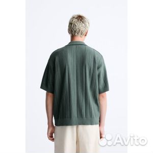 Трикотажная рубашка из текстурированного трикотажа