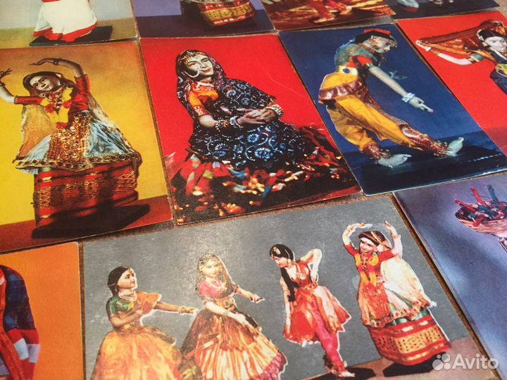 Индийские куклы 1968 СССР Открытки (чистые)