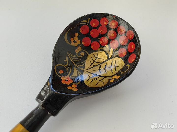 Ложка деревянная Хохлома расписная Семёнов