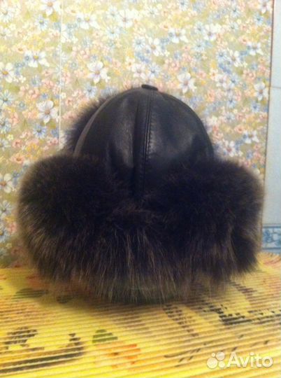 Шапка с чернобуркой