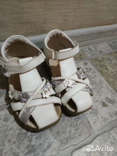 Сандалии детские, кожаные, ортопедические
