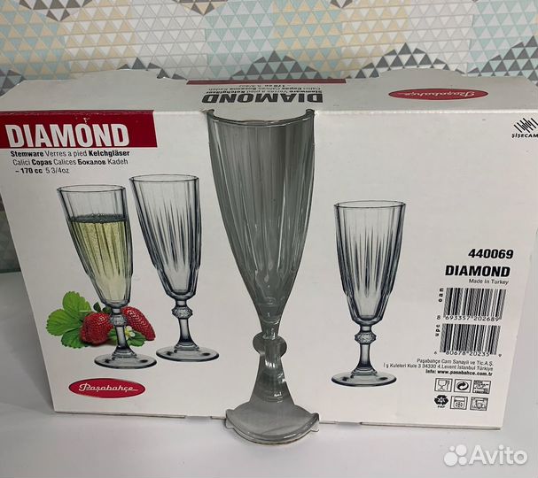 Набор фужеров для шампанского 