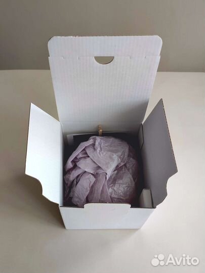 Ароматическая свеча в гипсовом подсвечнике