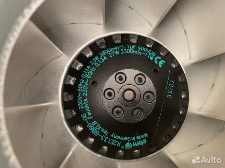 Канальный вентилятор Systemair kv 125 m