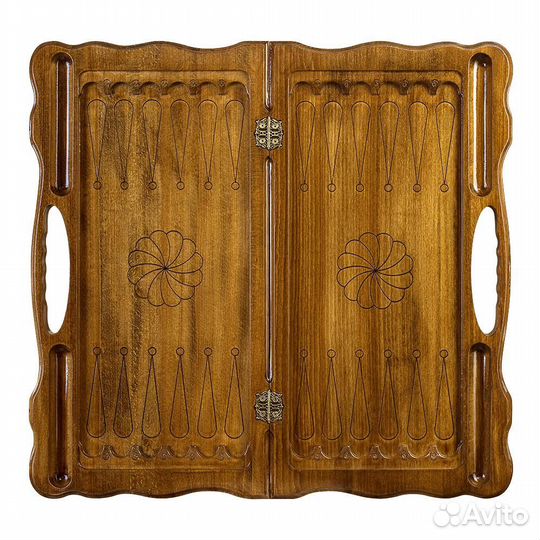 Нарды и шашки резные Великий Эчмиадзин 61 х 64 см бук Армения 62678