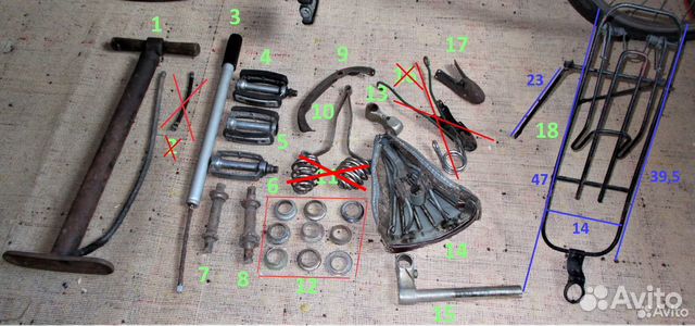 Запчасти к велосипеду СССР