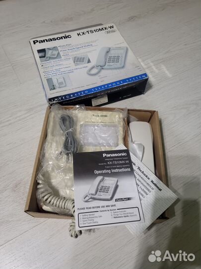 Стационарный телефон Panasonic kx-ts10mx-w