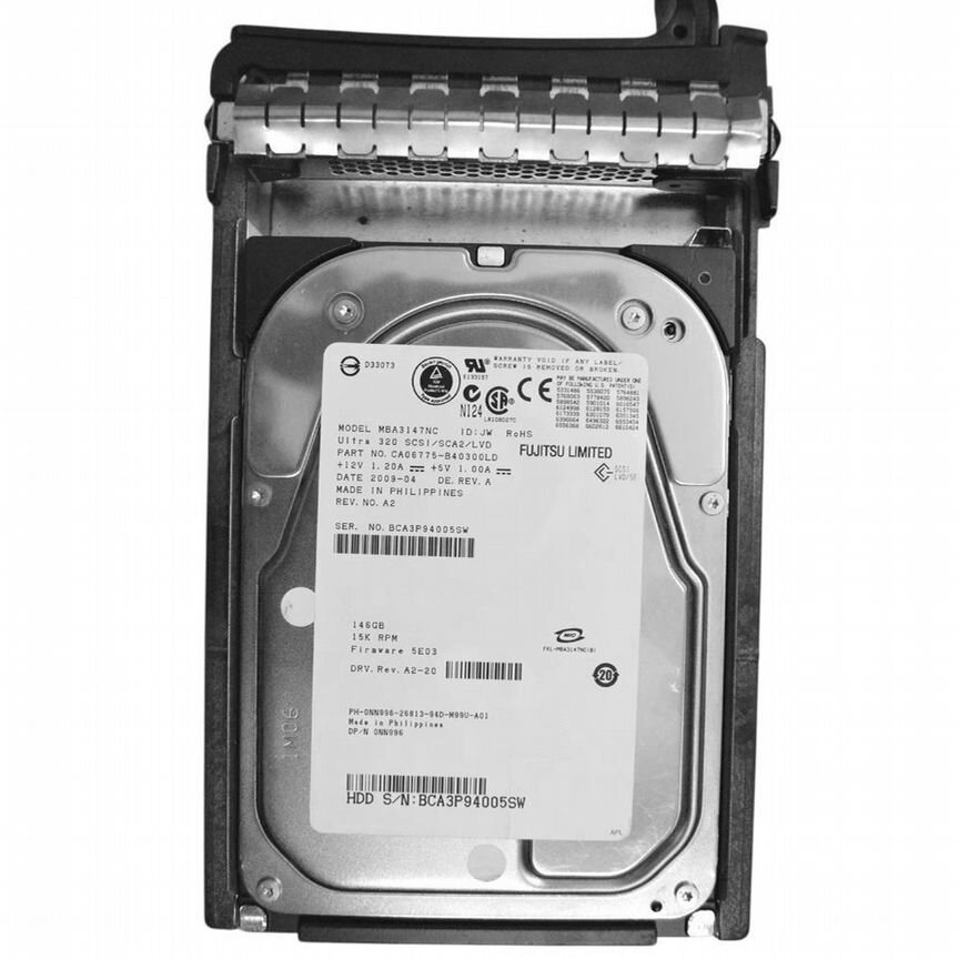 [NN996] Жесткий Диск Dell 146gb U320scsi 3.5" Hdd Nn996