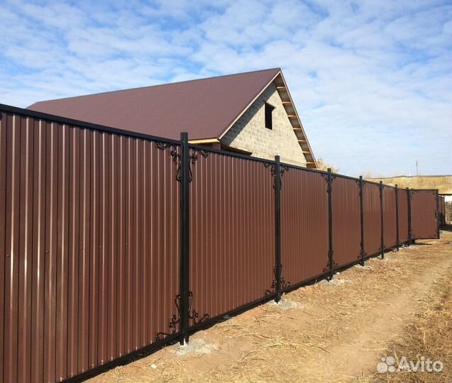 Забор из профнастила