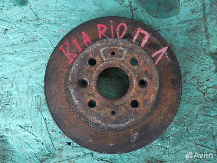 Тормозной диск передний KiaRio 1 рестайлинг